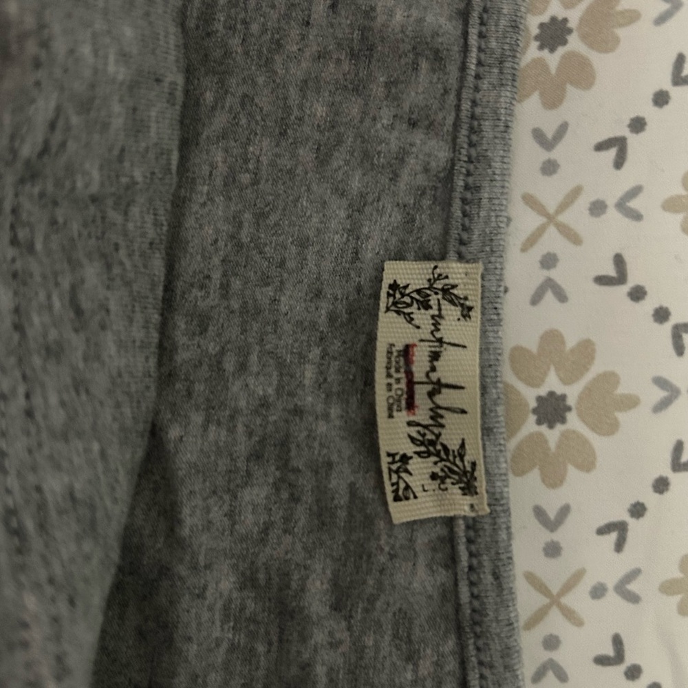 Free People Gray Ribbed Tank Top - Picture 3 of 3